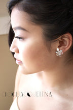 Turquoise Swarovski Flower earrings - Che Cose Belle
