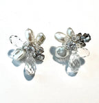 Turquoise Swarovski Flower earrings - Che Cose Belle