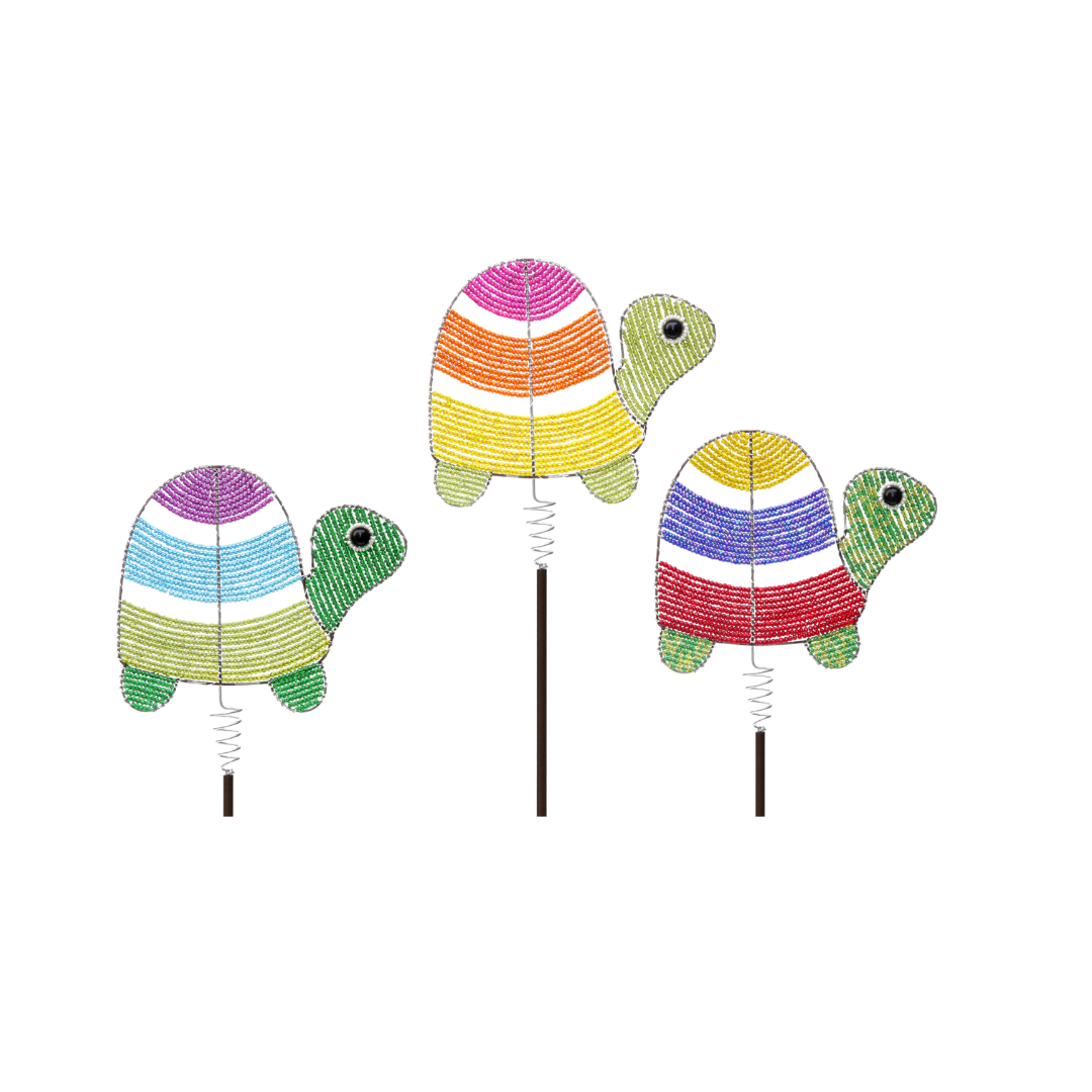 Turtle Garden Stake, Asst (Set of 3) - Che Cose Belle