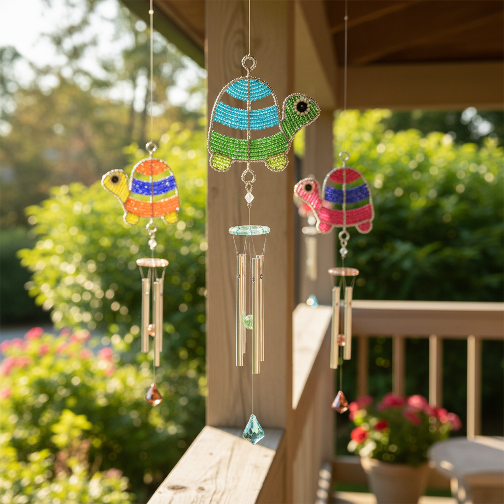 Turtle Wind Chime, Sm Asst (Set of 3) - Che Cose Belle