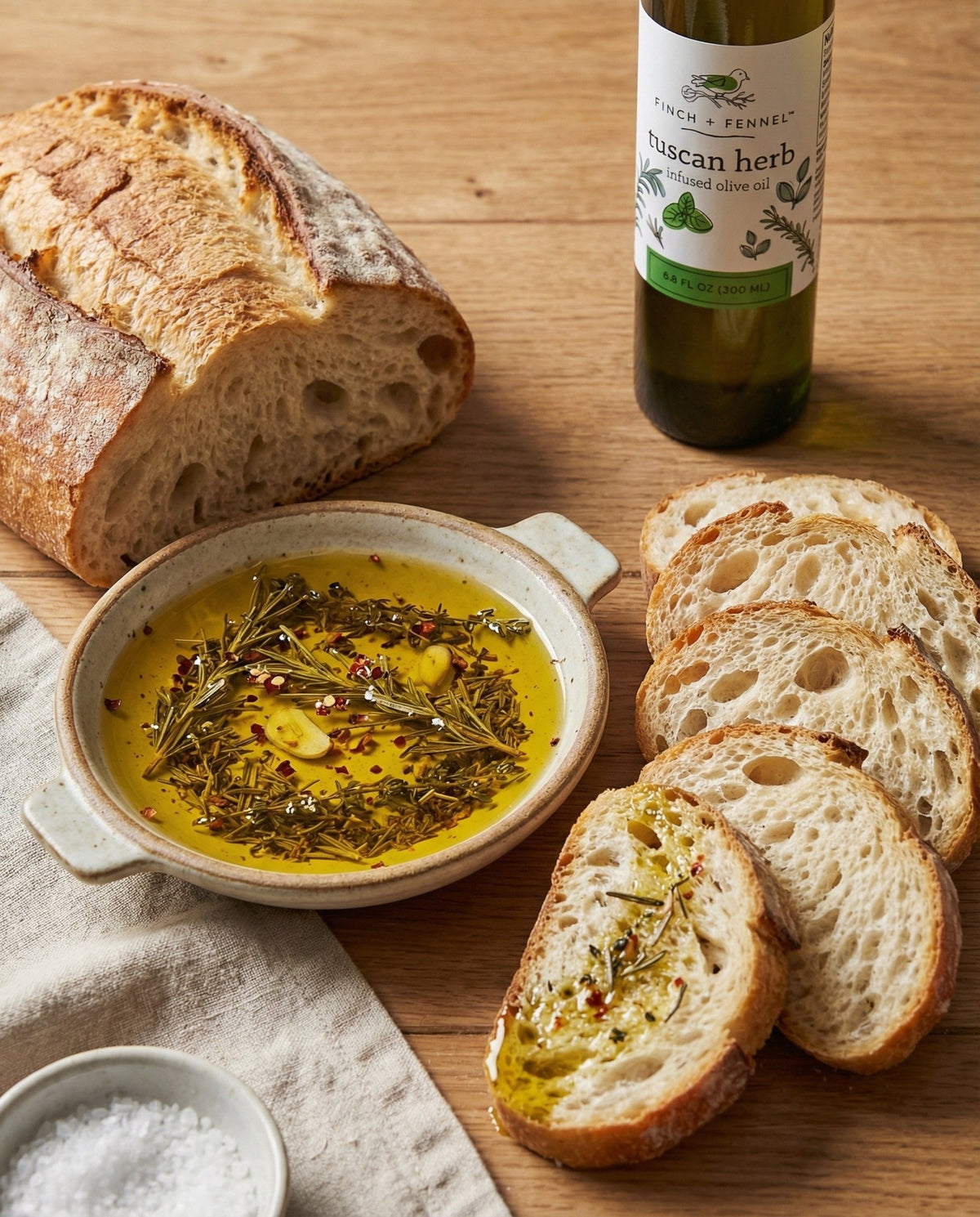 Tuscan Herb Infused Olive Oil | Finch + Fennel - Che Cose Belle