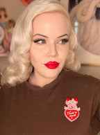 Tweet Heart Brooch by 50's Vintage Dame x Lipstick & Chrome - Che Cose Belle