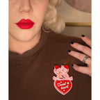 Tweet Heart Brooch by 50's Vintage Dame x Lipstick & Chrome - Che Cose Belle