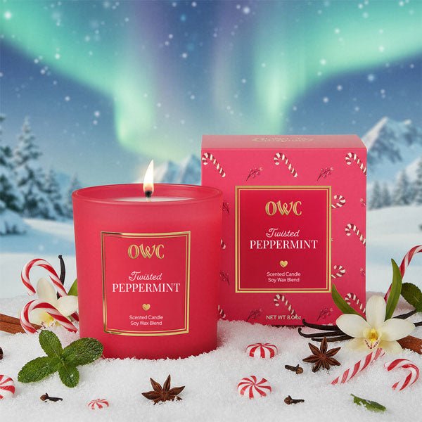 Twisted Peppermint Candle - Che Cose Belle