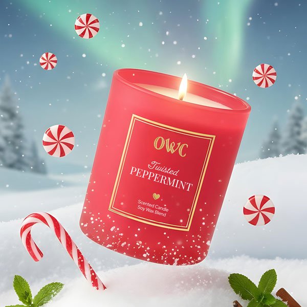 Twisted Peppermint Candle - Che Cose Belle