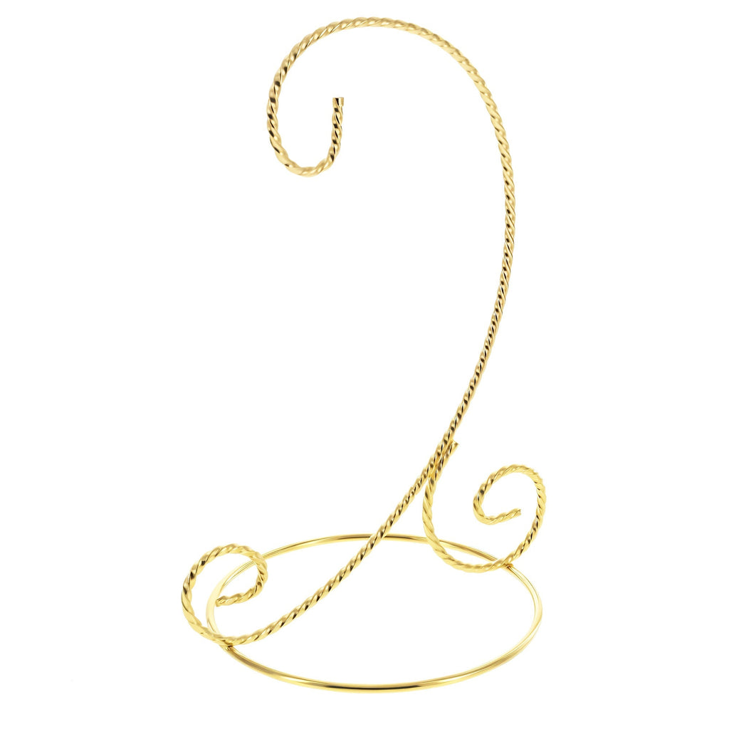 Twisted Wire Gold Metal Ornament Stand Display 7.2 Inches (Taiwan) - Che Cose Belle