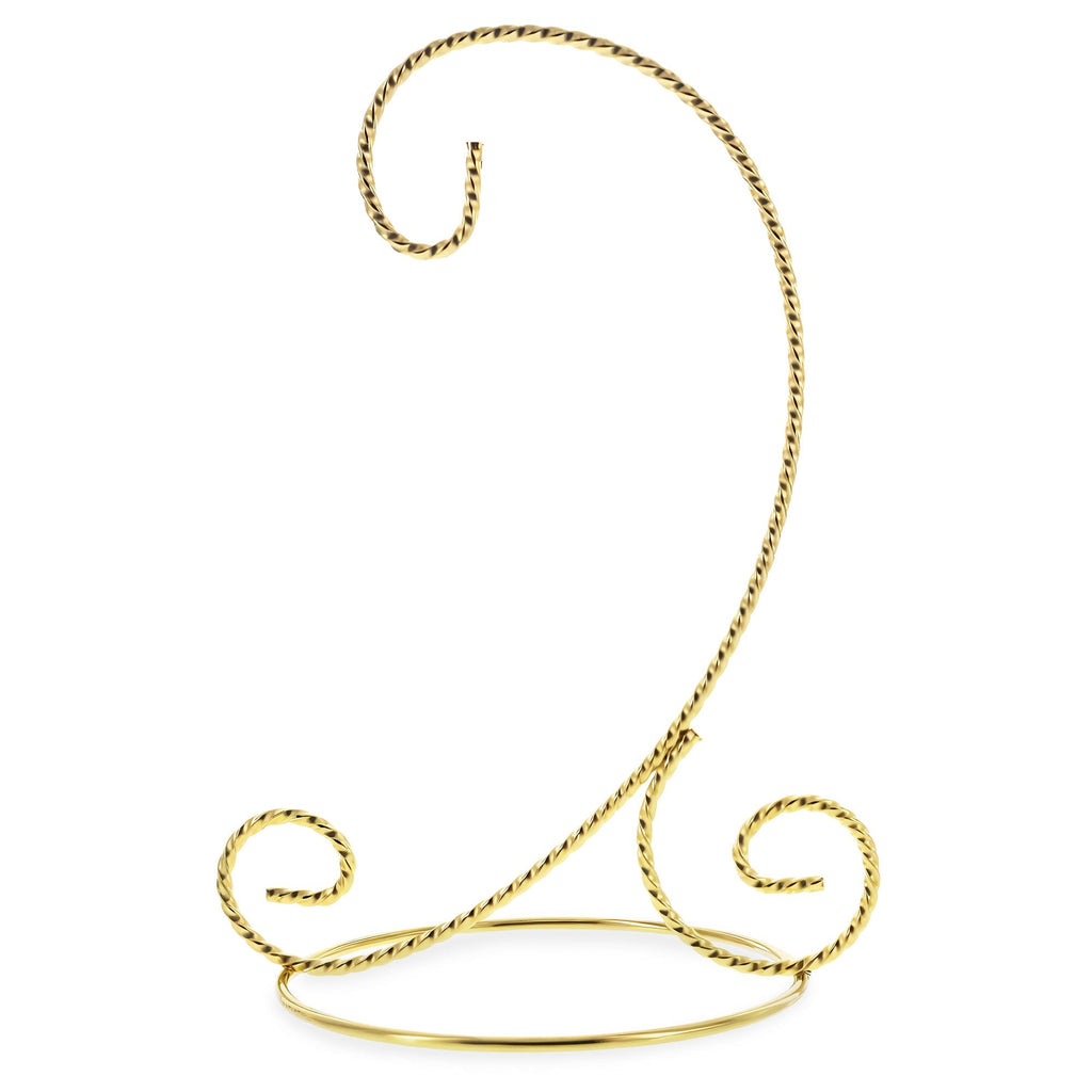 Twisted Wire Gold Metal Ornament Stand Display 7.2 Inches (Taiwan) - Che Cose Belle