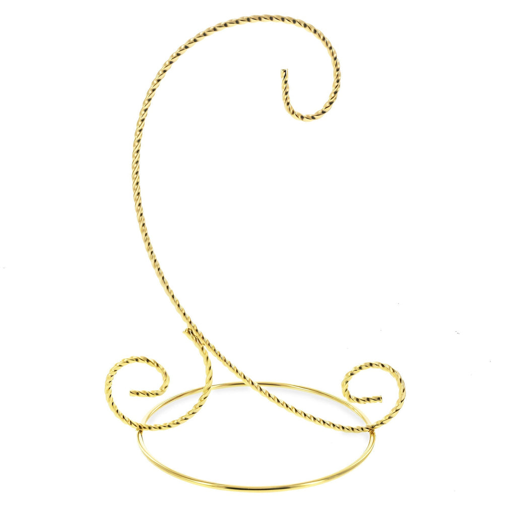 Twisted Wire Gold Metal Ornament Stand Display 7.2 Inches (Taiwan) - Che Cose Belle