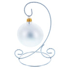 Twisted Wire Silver Metal Ornament Stand Display 7.2 Inches (Taiwan) - Che Cose Belle