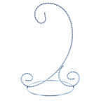 Twisted Wire Silver Metal Ornament Stand Display 7.2 Inches (Taiwan) - Che Cose Belle
