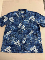 Two Palms Mens Hawaiian Shirt Plumeria Made in Hawaii Shirt - Che Cose Belle