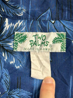 Two Palms Mens Hawaiian Shirt Plumeria Made in Hawaii Shirt - Che Cose Belle