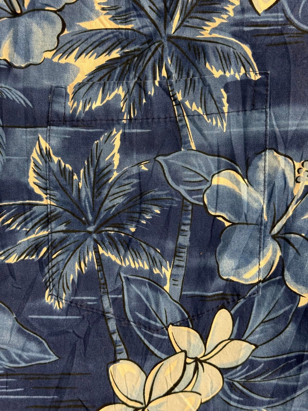 Two Palms Mens Hawaiian Shirt Plumeria Made in Hawaii Shirt - Che Cose Belle