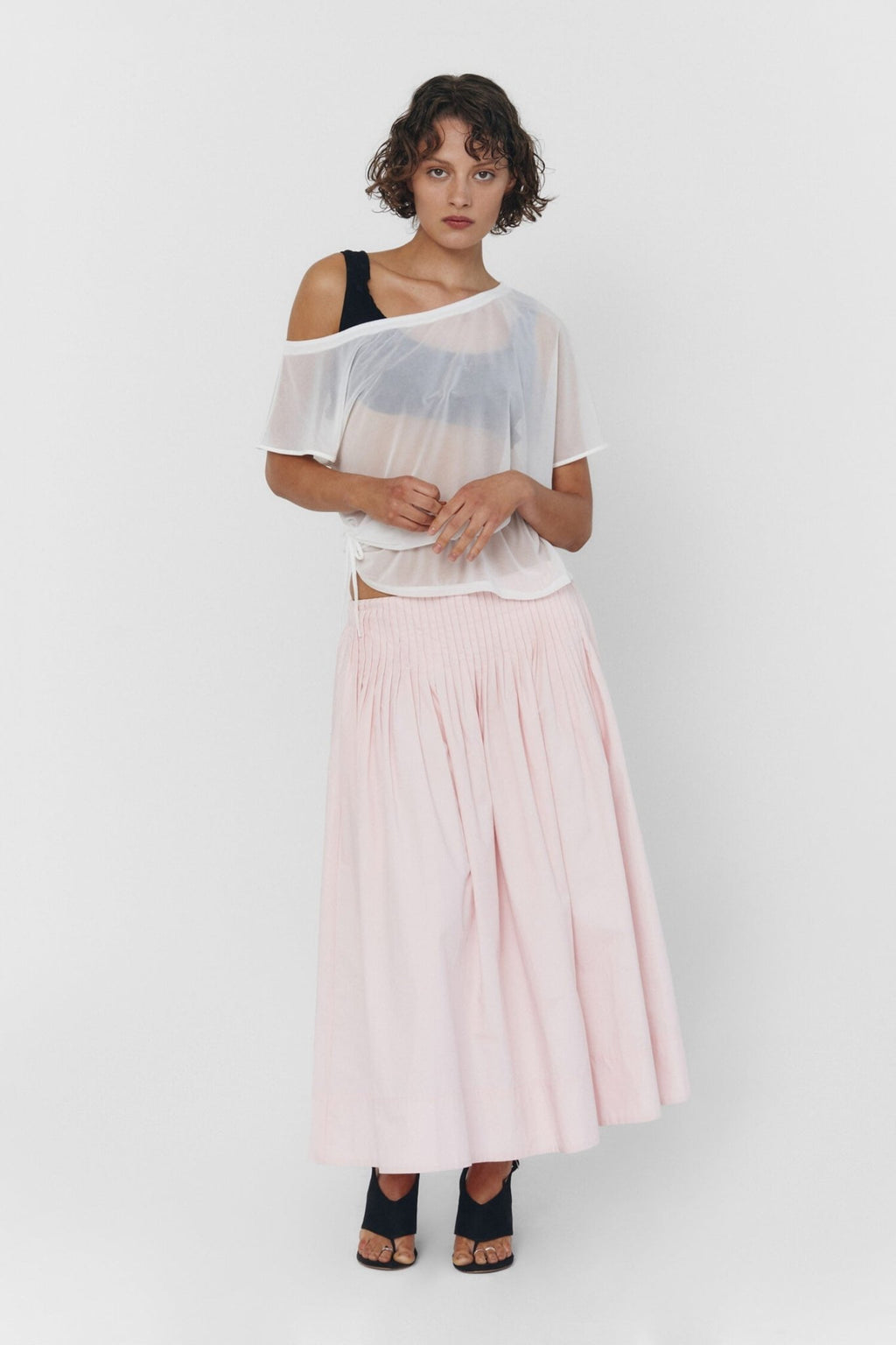 UIARA SKIRT IN BABY PINK - Che Cose Belle