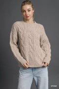 Umgee Cable Knit Cozy Sweater - Che Cose Belle