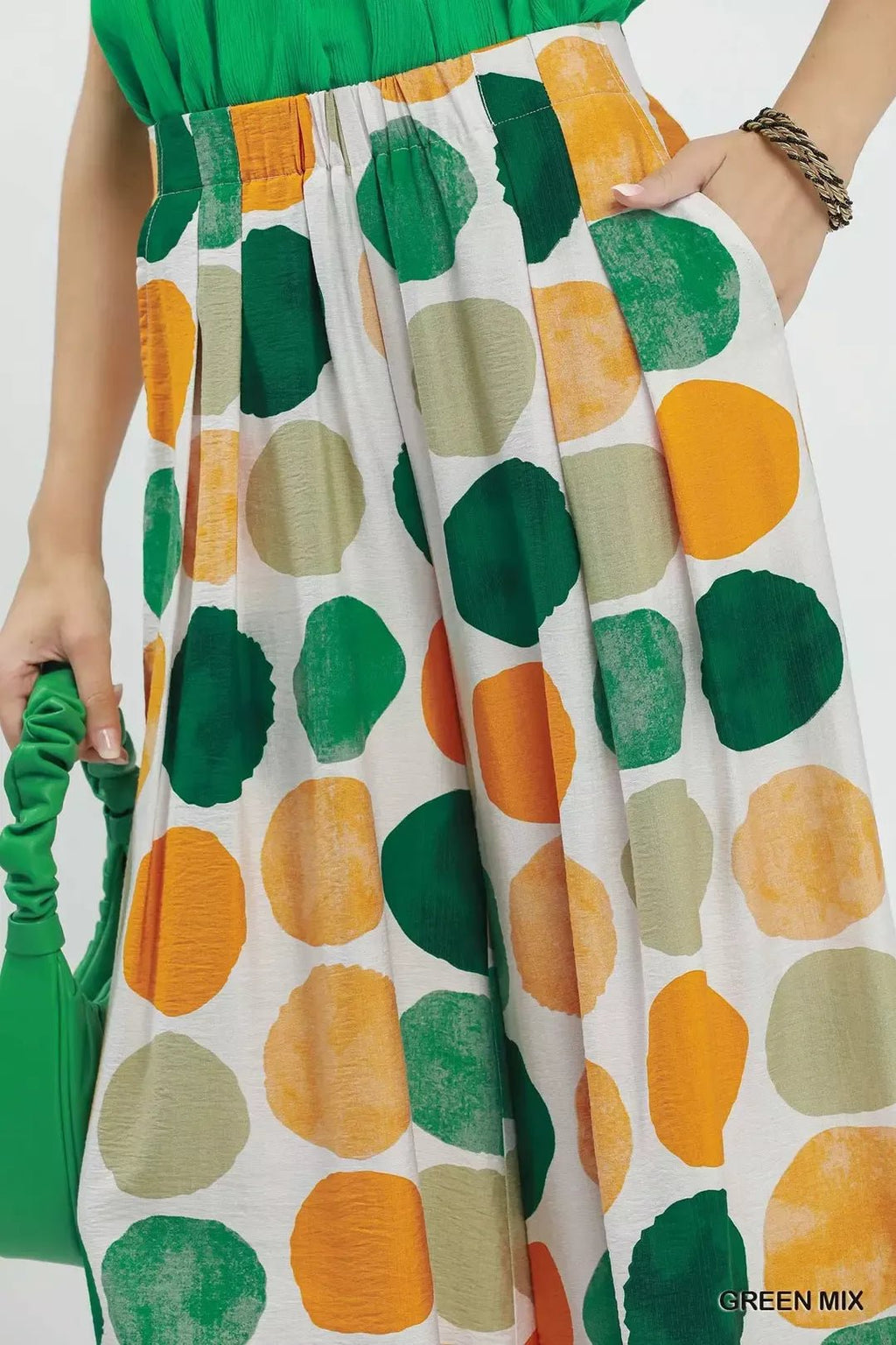 Umgee Dot Print Wide Leg Pants - Che Cose Belle
