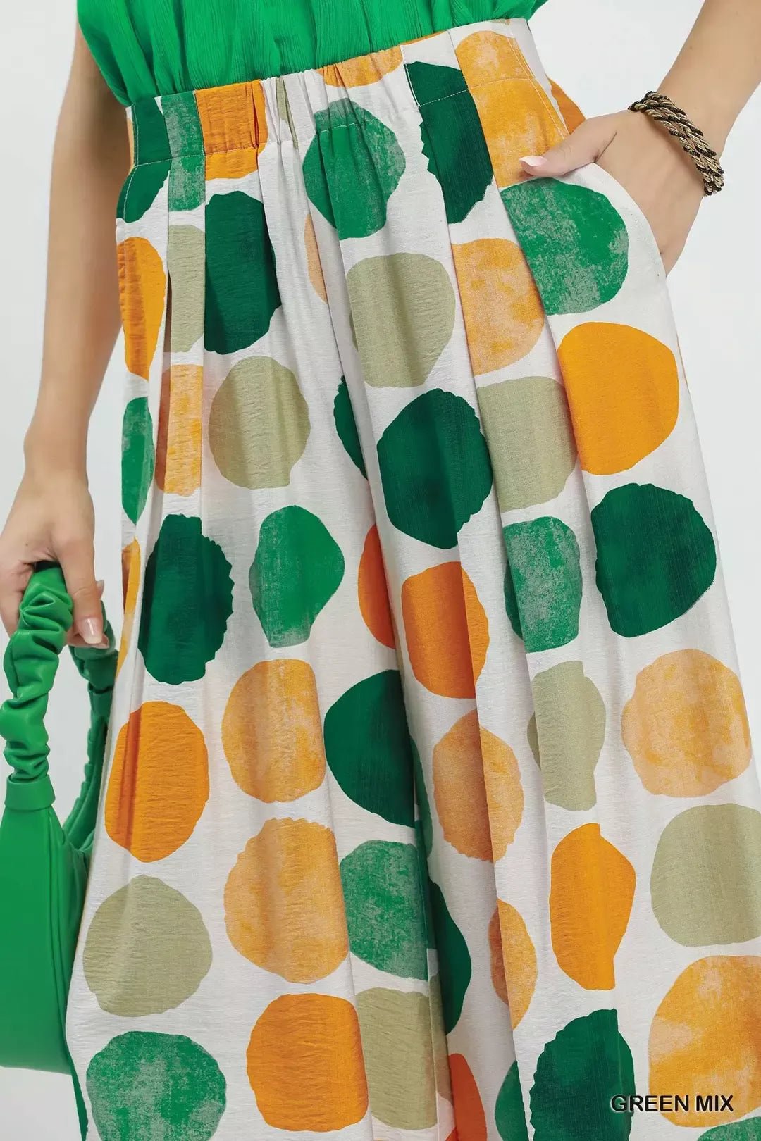 Umgee Dot Print Wide Leg Pants - Che Cose Belle