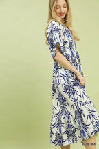 Umgee Mix Floral Border Midi Dress with Pockets - Che Cose Belle
