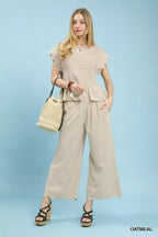 Umgee Pinstripe Wide Leg Pants - Che Cose Belle