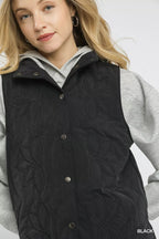Umgee Quilted Embroidered Vest - Che Cose Belle