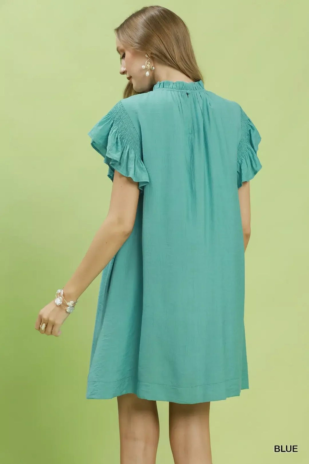 Umgee Ruffle Flutter Sleeve Dress - Che Cose Belle