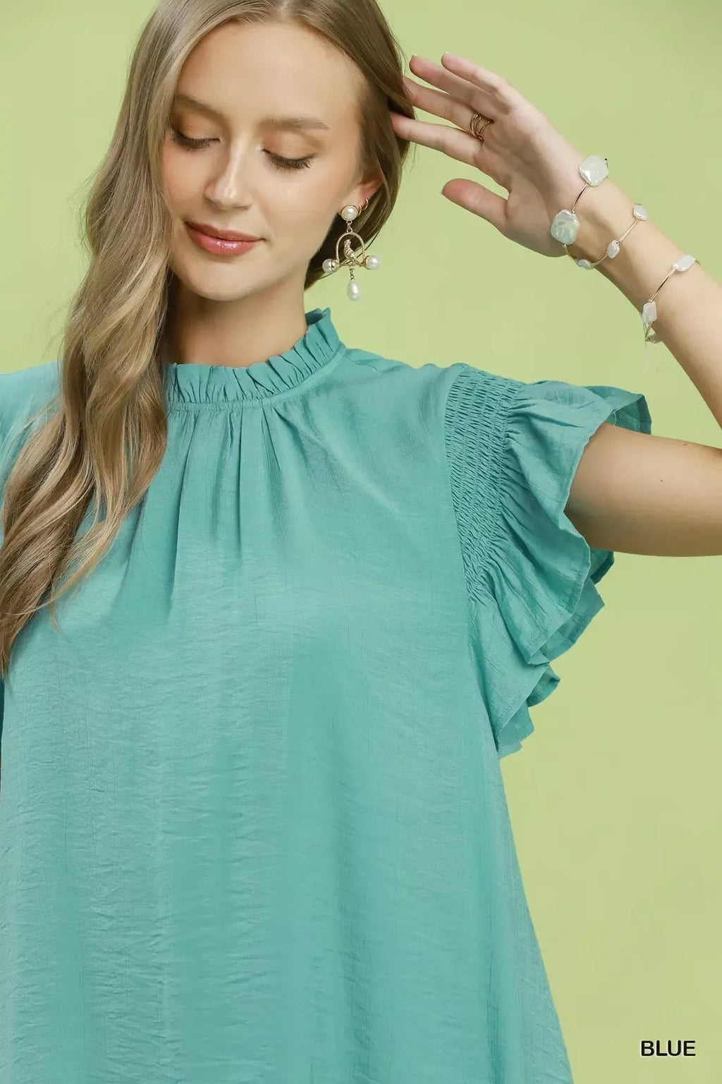 Umgee Ruffle Flutter Sleeve Dress - Che Cose Belle