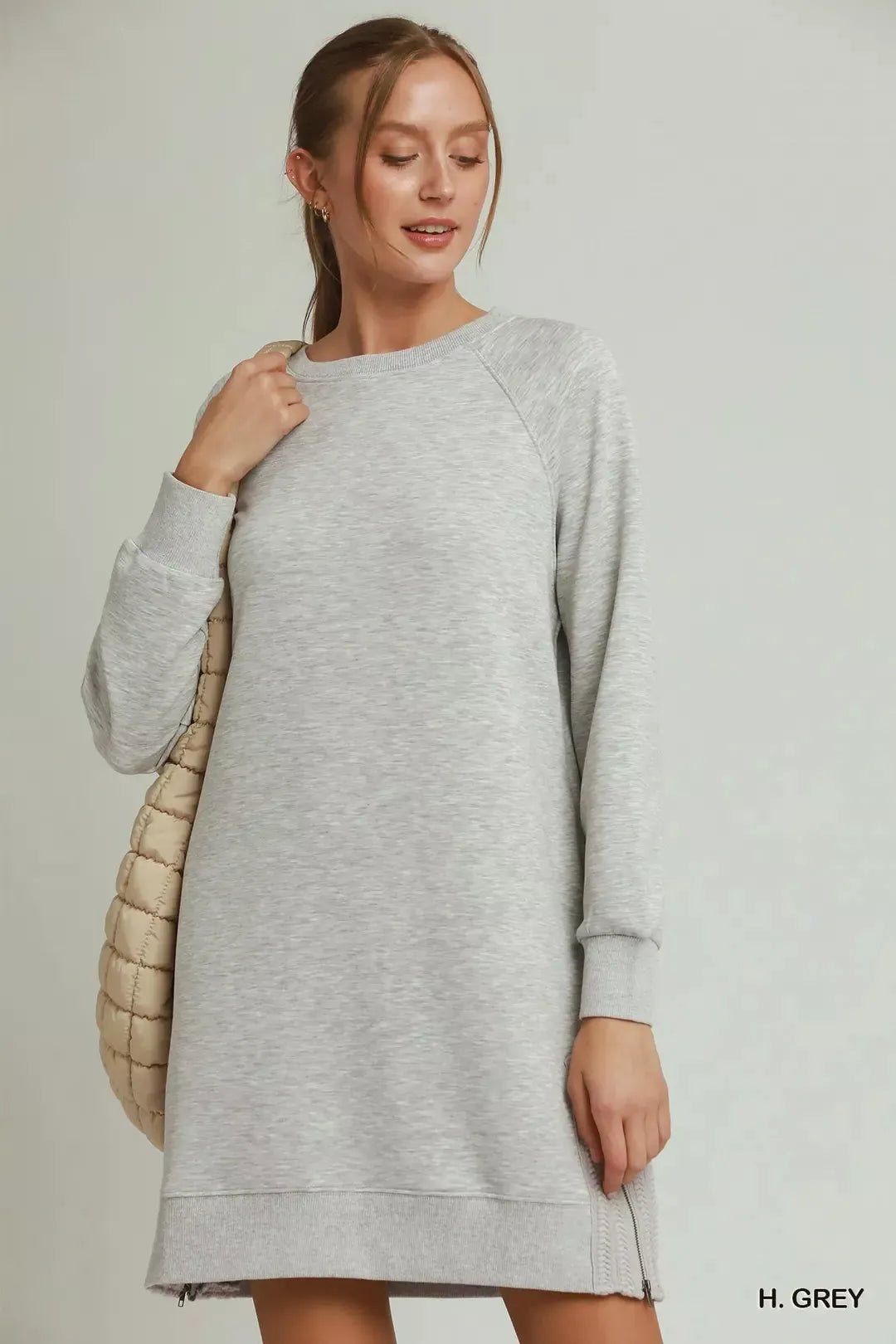 Umgee Side Crochet Zipper Detailed Dress - Che Cose Belle