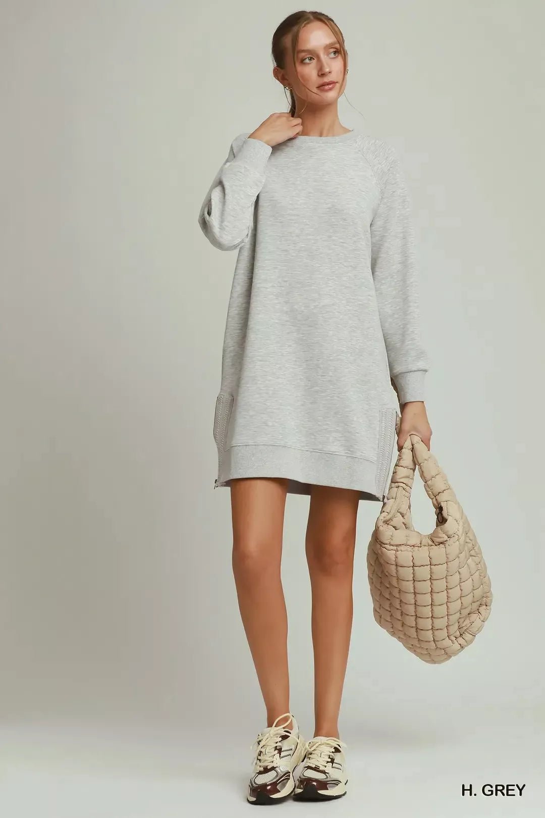 Umgee Side Crochet Zipper Detailed Dress - Che Cose Belle