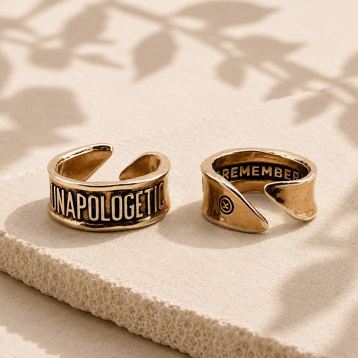 Unapologetic Remember Adjustable Ring - Che Cose Belle