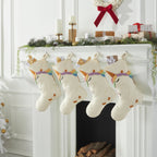 Unicorn Christmas Stocking Hand Felted Wool, Handmade Arcadia Home