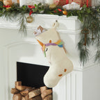 Unicorn Christmas Stocking Hand Felted Wool, Handmade Arcadia Home