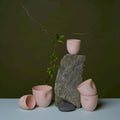 Unique Series Thumb Print Porcelain Cup - Dusty Pink - Che Cose Belle