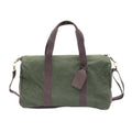 Unisex Canvas And Leather Duffle Bag Handcrafted In Kenya For Overnight