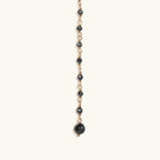 Unwavering Faith Cross - Hematite Rosary Necklace - Che Cose Belle