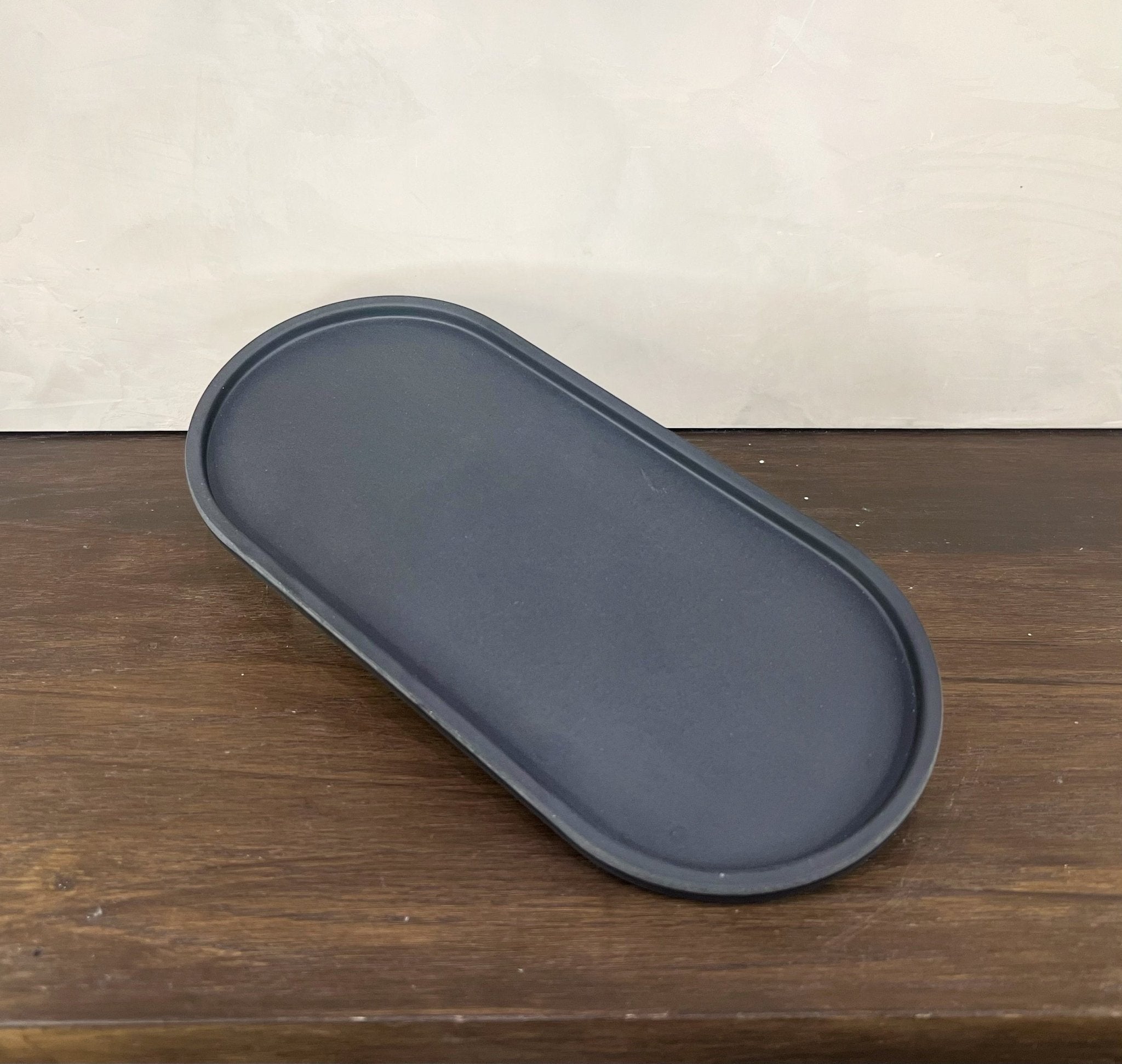 Upcycled Oval Tray: Bamboo Fibre Black - Che Cose Belle