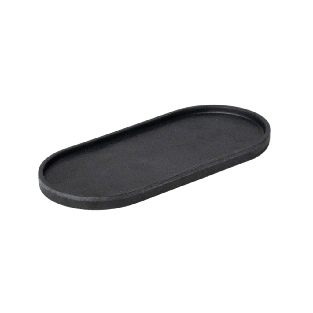 Upcycled Oval Tray: Bamboo Fibre Black - Che Cose Belle