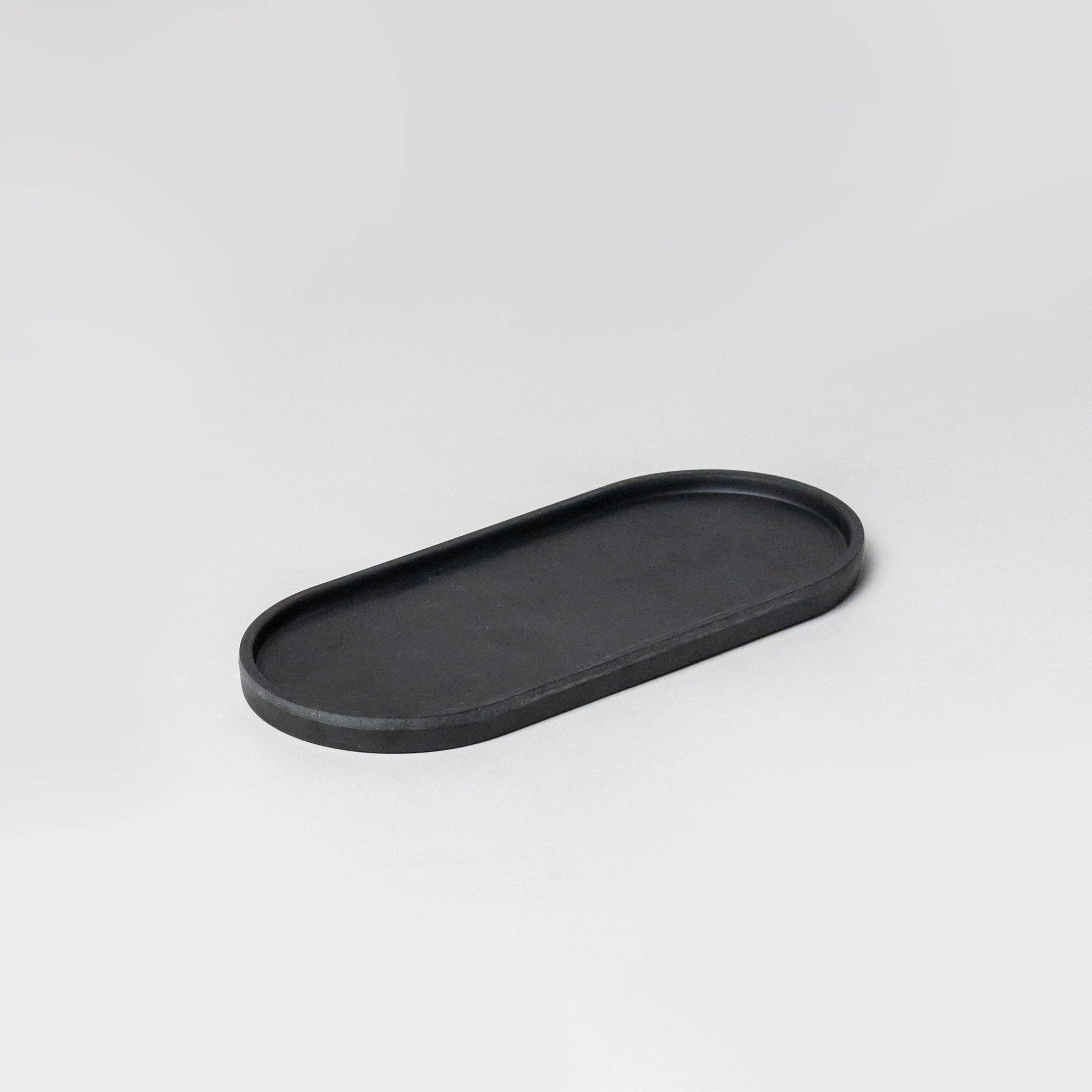 Upcycled Oval Tray: Bamboo Fibre Black - Che Cose Belle