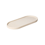 Upcycled Oval Tray: Bamboo Fibre White - Che Cose Belle