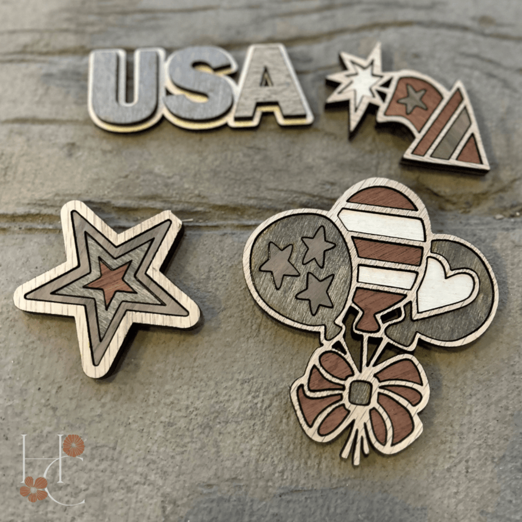 USA Wood Magnet Set - Che Cose Belle