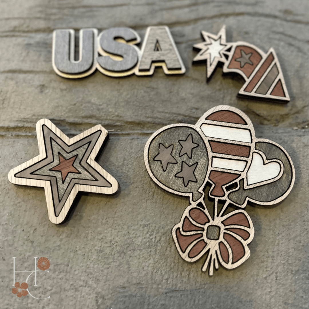 USA Wood Magnet Set - Che Cose Belle