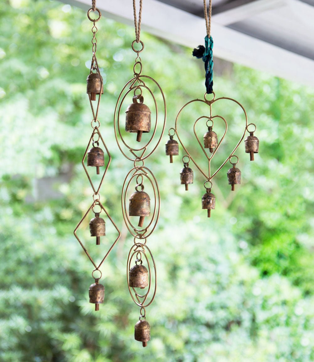 Ushas Dawn Long Rustic Bell Wind Chime - Hand Tuned - Che Cose Belle