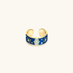 Utmost Protection - Diamond & Blue Topaz Ring - Che Cose Belle