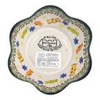 Polish Pottery Ruffled Bowl - Polish Pottery - Gingerbread Delight