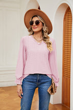 V - Neck Flounce Sleeve Blouse - Che Cose Belle