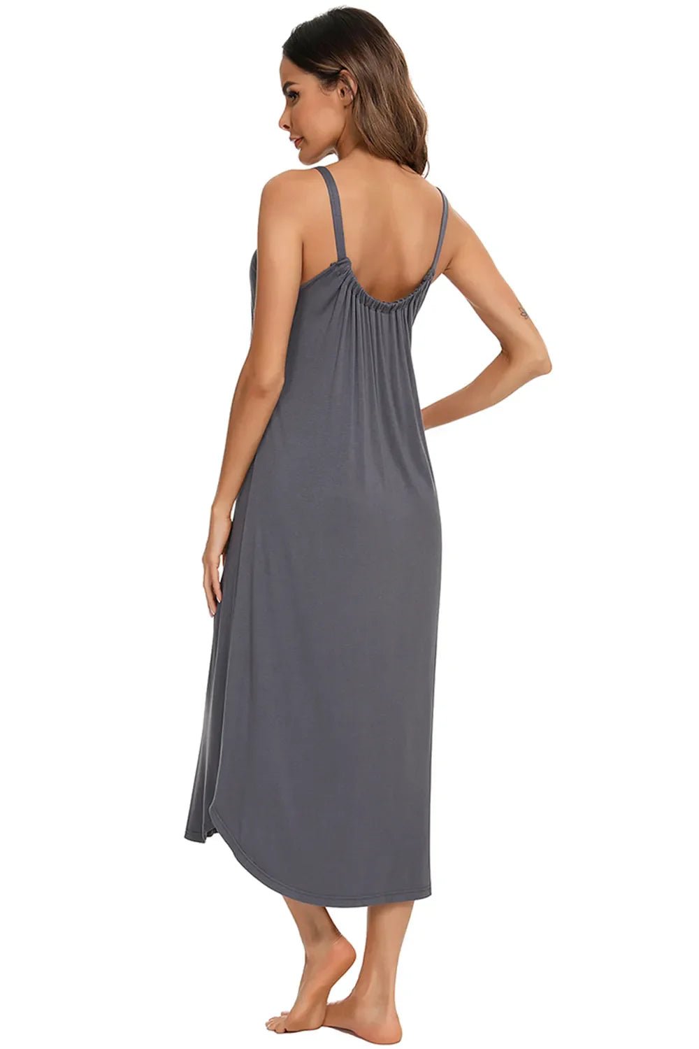 V - Neck Midi Lounge Dress - Che Cose Belle