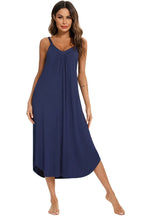 V - Neck Midi Lounge Dress - Che Cose Belle
