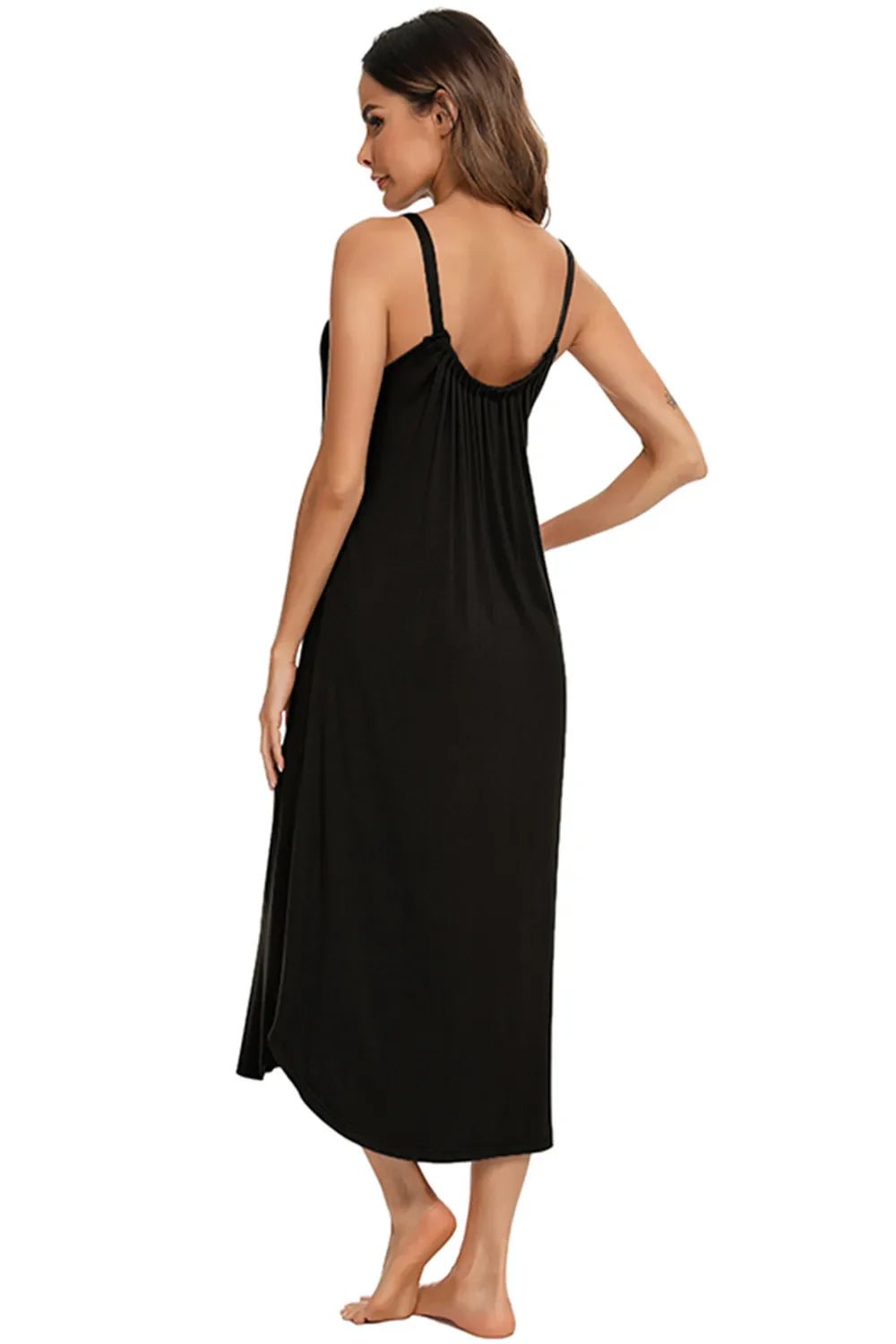 V - Neck Midi Lounge Dress - Che Cose Belle