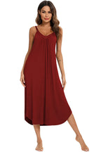 V - Neck Midi Lounge Dress - Che Cose Belle
