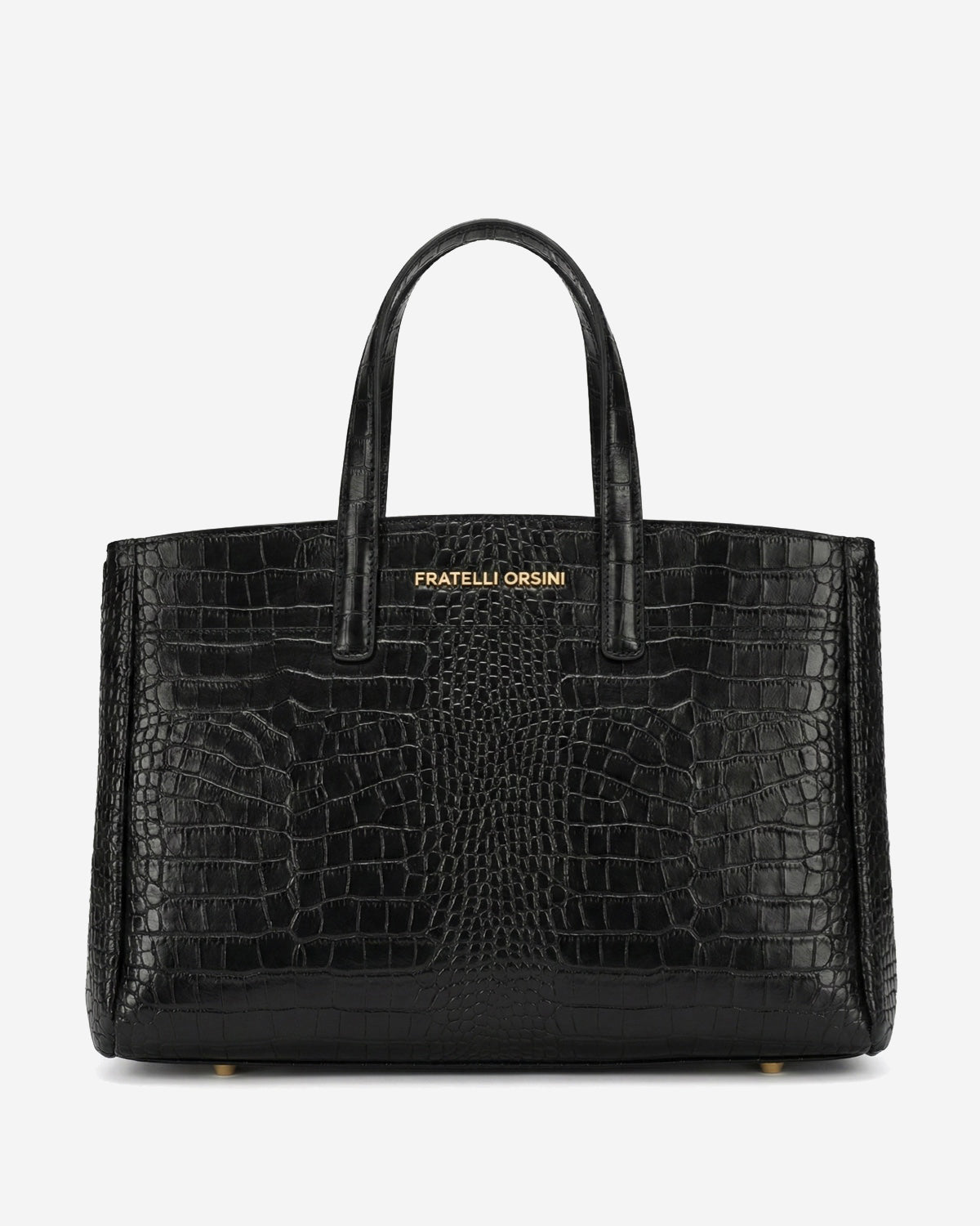 Valentina (black) - Italian calf leather women's handbag (with shoulder strap) - Che Cose Belle