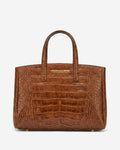 Valentina (cognac) - Italian calf leather women's handbag (with shoulder strap) - Che Cose Belle